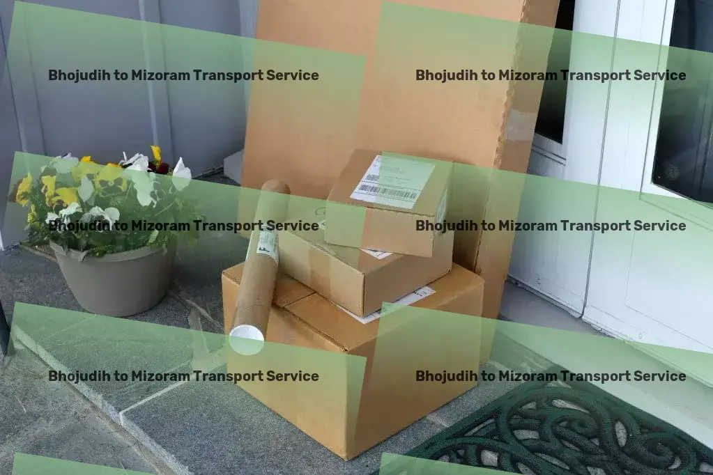 Bhojudih to Mizoram Transport Rail transport services