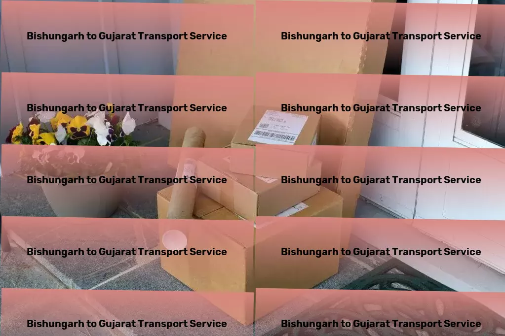 Bishungarh to Gujarat Transport Multi-regional freight forwarding